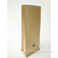 Brown Kraft Paper Flat Bottom Pouch